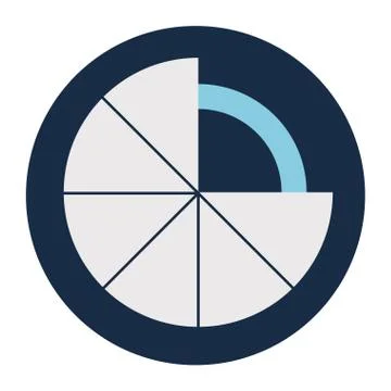 Striped loading circle block style icon vector design Stock Illustration