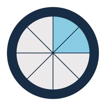 Striped loading circle block style icon vector design Stock Illustration