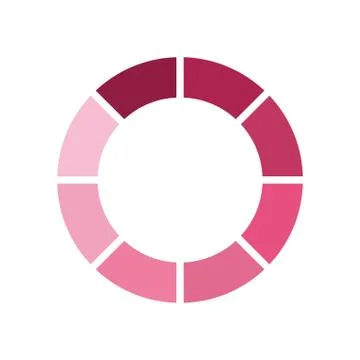 Striped loading circle flat style icon vector design Illustrazione stock