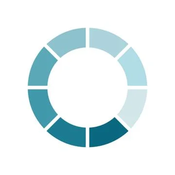 Striped loading circle flat style icon vector design Illustrazione stock