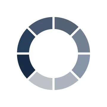 Striped loading circle flat style icon vector design Stock Illustration