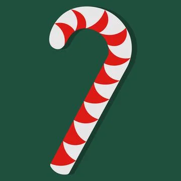 Striped lollipop. Colored vector illustration. Illustrazione stock