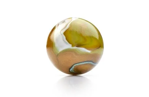 Striped marble on white Stock Photos