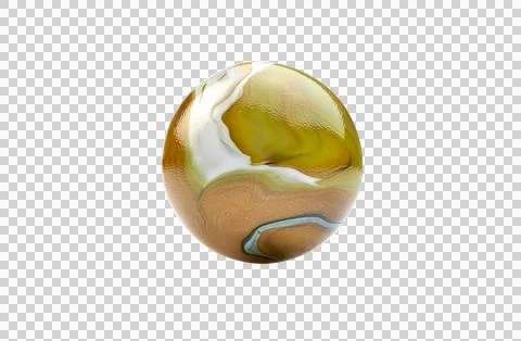 Striped marble on white Stock Photos