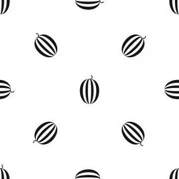 Striped melon pattern seamless black 库存插图