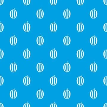 Striped melon pattern seamless blue Illustrazione stock