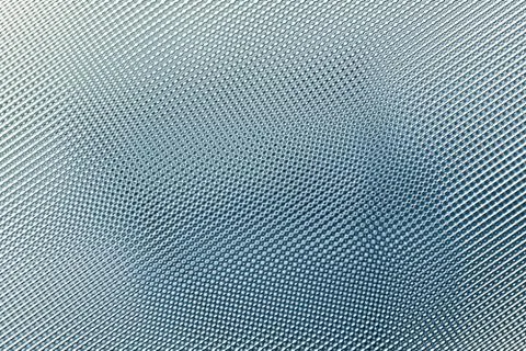 Striped old blue plastic sheet surface, abstract background Stock Illustration