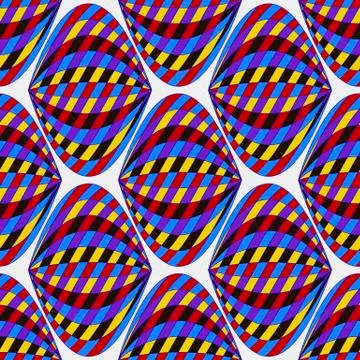 Striped Oval Stock Illustration