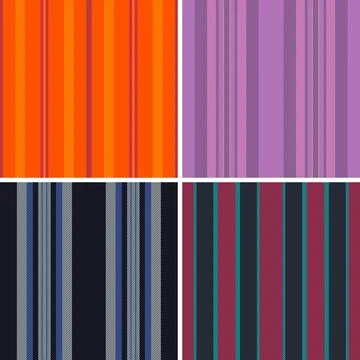 Striped pack designed for folders and binders. Coordinated lines patterns b.. Stock Illustration