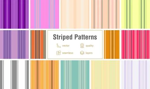 Striped pack tailored for small summer product lines. Ideal for shirts, ski.. Stock Illustration