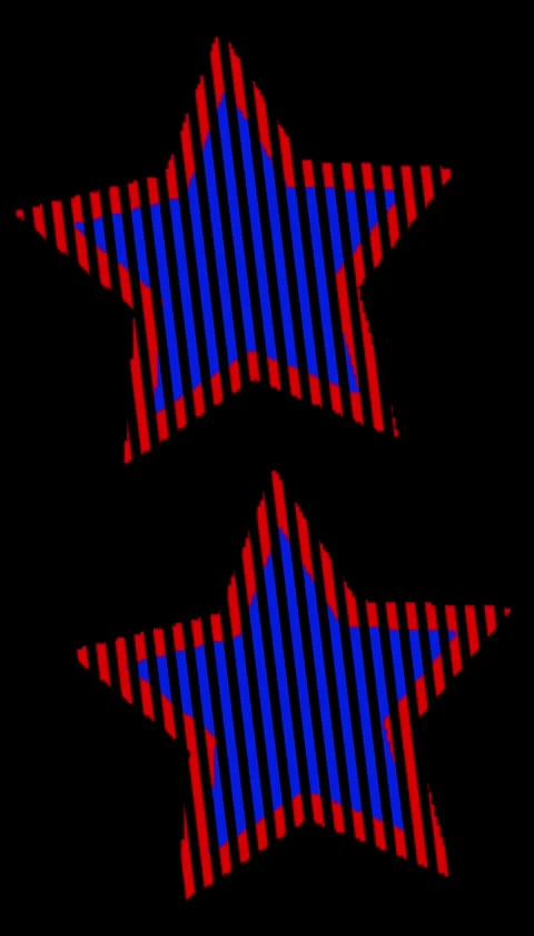 Striped parallel lines dynamic star pattern motion graphic for visual art Stock Footage 339504027