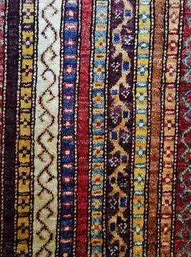 Striped pattern as decoration background in different colors Stock Photos