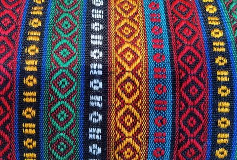 Striped pattern as decoration background in different colors Stock Photos