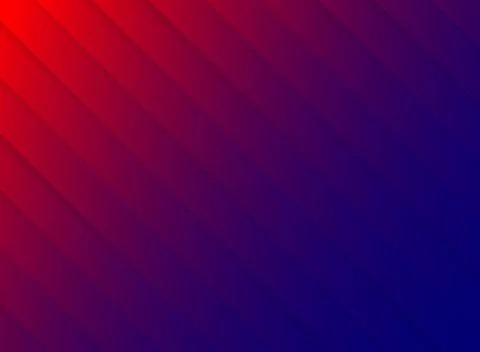 Striped pattern diagonal paper cut red and blue contrast color background. Stock Illustration