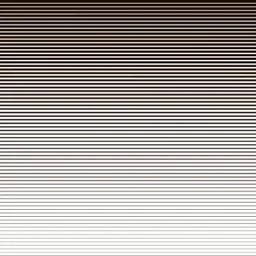 Striped pattern with horizontal line. Black and white fashion graphics design Stock Illustration