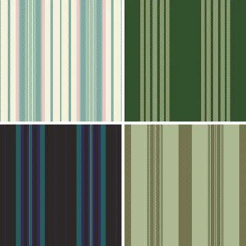 Striped pattern pack for DIY sewing projects. Flannel shirt templates, scar.. Stock Illustration