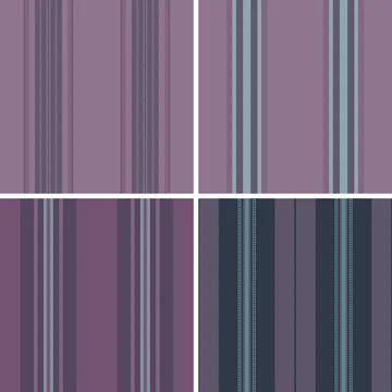 Striped pattern pack for gift wrapping and handmade accessories. Coordinate.. Illustrazione stock
