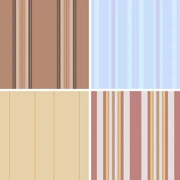 Striped pattern pack for printable spring products. Suitable for blankets, .. Stock Illustration