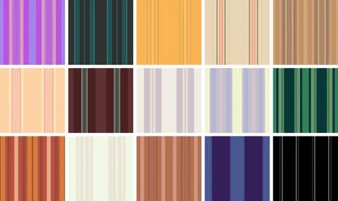 Striped pattern set designed for old-world aesthetics. Ideal for stationery.. Illustrazione stock