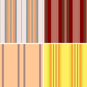 Striped pattern set ideal for picnic spreads, alfresco meals, and outdoor p.. 스톡 일러스트