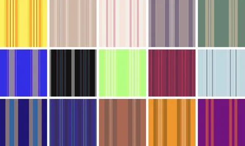Striped pattern set for modern interiors. Perfect for cushions, blankets, a.. Stock Illustration
