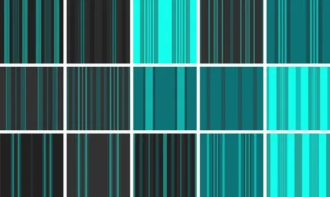 Striped pattern set for notebook covers. Seamless lines textures enhance pr.. Stock Illustration
