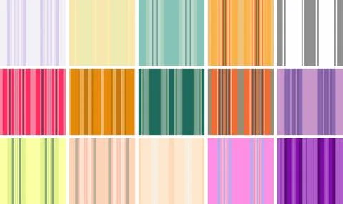 Striped pattern set optimized for lookbooks and catalogs. Strong lines rhyt.. Stock-Illustration
