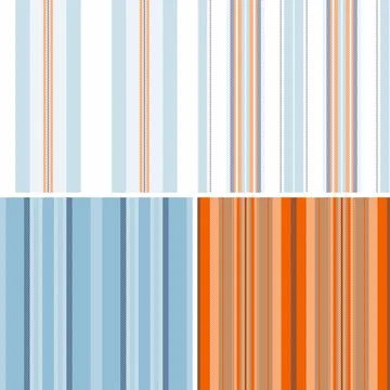 Striped pattern set for print shops and fabric mills. Optimized lines repea.. Stock Illustration