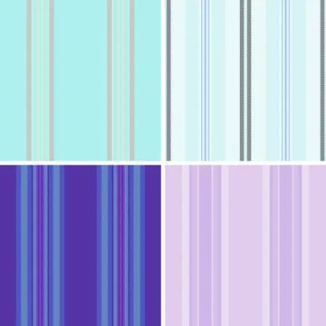 Striped pattern set reflecting home, family, and comfort. Seamless vectors .. Stock Illustration