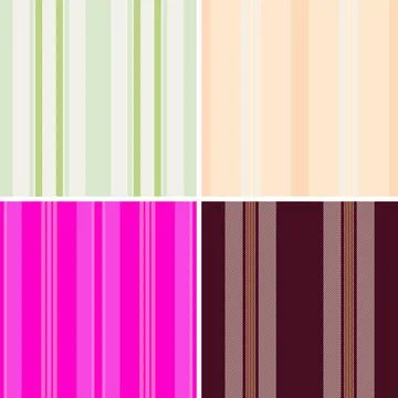 Striped pattern set rooted in historic fabric design. Ideal for classic col.. Stock Illustration