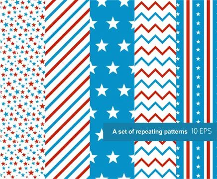 Striped patterns Stock Illustration