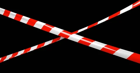 Striped protective tape. Stock Footage 124651388