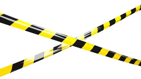 Striped protective tape. Stock Illustration