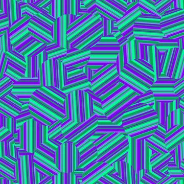 Striped psychedelic seamless pattern Illustrazione stock