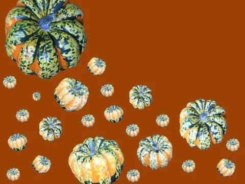Striped Pumpkins Stock Photos