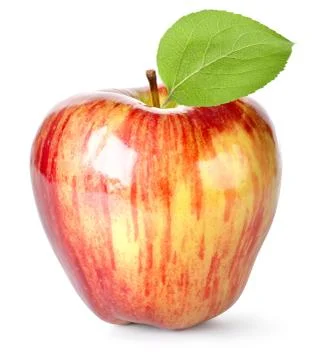 Striped red apple Stock Photos
