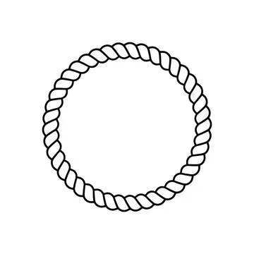 Striped rope icon vector Stock Illustration