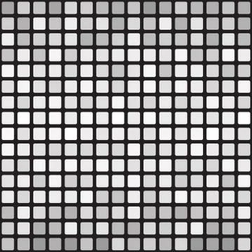 Striped rounded square pattern. Seamless vector background Stock Illustration