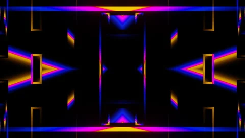 Striped seamless disco VJ Loop. 3D graphics for music stage transition, shows Stock Footage 202972283