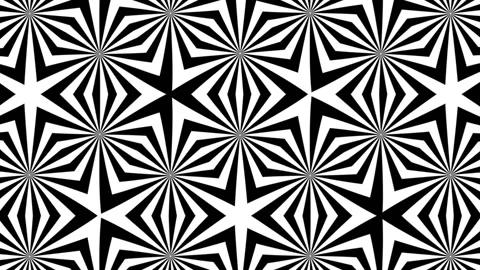 Striped seamless looping background with zig zag and rhombus, trendy ornament Stock Footage 148675911