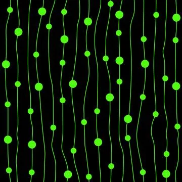 Striped seamless pattern with beads Stock Illustration