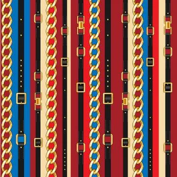 Striped seamless pattern Stock Illustration