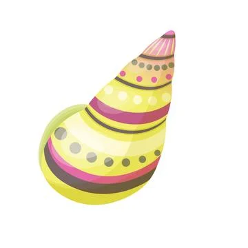 Striped Seashell Stock Illustration