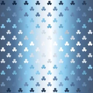 Striped shamrock pattern. Seamless vector background Stock Illustration