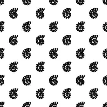 Striped shell pattern seamless vector Stock Illustration