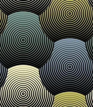 Striped Shells Vector Seamless Pattern Illustrazione stock