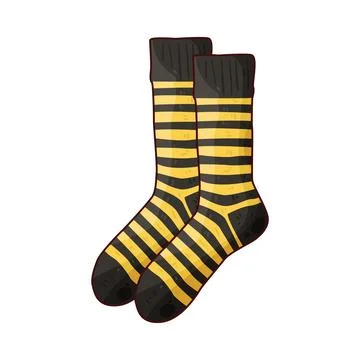 Striped socks illustration Stock Illustration