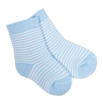Striped socks isolated on white background Foto stock