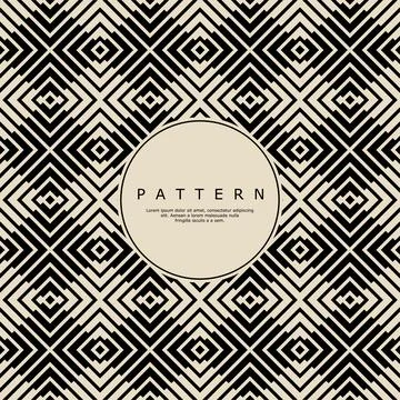 Striped square line abstract pattern. Geometric strip line box pattern design. Stock Illustration