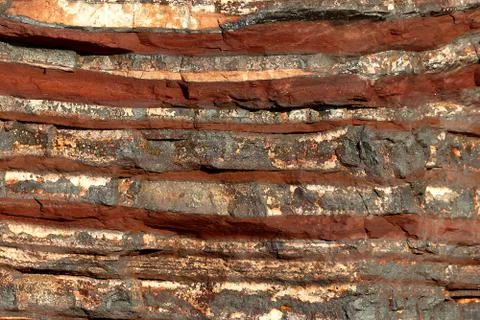 Striped stone texture. Natural pattern. Layers concept. Stock Photos
